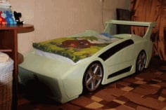 Racing Car Bed for Kids Laser Cutting CDR File