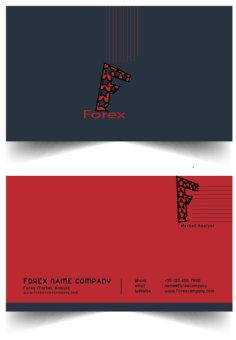 Red and Black Theme Business Card Sample Free Vector