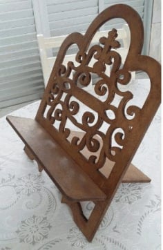 Religious Book Stand Laser Cut CDR File