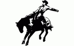Rodeo Silhouette Free Dxf File For Cnc DXF Vectors File