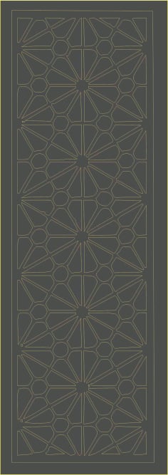 Room Divider Pattern Screen Free Vector File