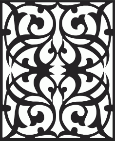 Room Divider Seamless Floral Screen Free Vector File