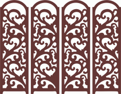 Room Folding Wooden Screen Panel Free Vector File