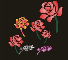 Roses Free Vector CDR File