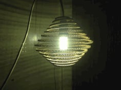 Round Room Decor Night Light Lamp Laser Cut CDR File
