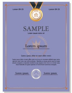 Royal Certificate Template Illustrator Vector File