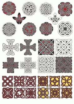 Royal Mural Motif Set of Mandala Patterns CDR File