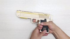 Rubber Band Gun 3mm Plywood Template Laser Cut DXF File