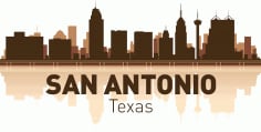 San Antonio Skyline Free CDR Vectors File