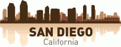 San Diego Skyline Free CDR Vectors File