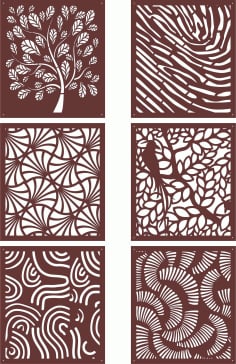 Screen Patterns Collection Free Vector File