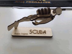 Scuba Laser Cut DXF File