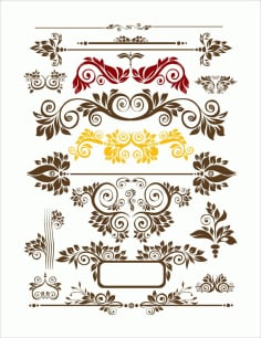 Seamless Floral Decor Free CDR Vectors File