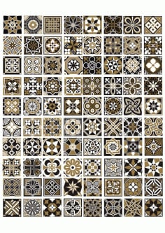Seamless Geometric Patterns And Ornaments Free CDR Vectors File