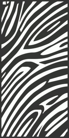 Seamless Zebra Skin Seamless Panel Laser Cut CDR File