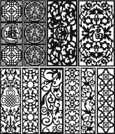 Separator Patterns Free Dxf File for Laser And Plasma Cutting Design 02 DXF File