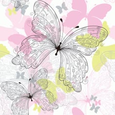 Set of Butterfly Free Vector