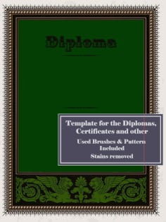 Set Of Diploma Certificates of Achievement Frame Design Free Vector