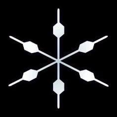 Simple Snowflake Vector SVG File