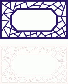 Simple Tissue Box Horizontal Pattern CDR File