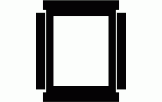 Simple Window Free Dxf File For Cnc DXF File