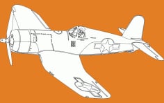 Single Seater Plane Free DXF Vectors File