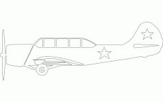 Sky Master Aircraft Silhouette Free DXF File