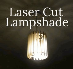 Slatted Lamp Laser Cut DXF File
