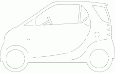 Smart Car Free DXF Vectors File