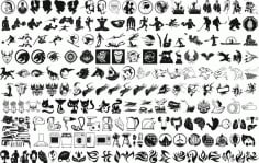 Smart Tribal Sticker Pack Silhouette Vector Free CDR File