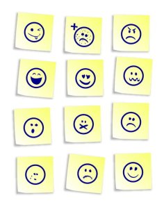 Smiley Sticky Notes Set Free Vector