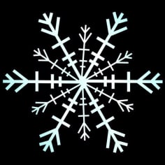 Snowflake Motif Vector SVG File