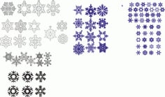 Snowflake Seamless Panel CDR File