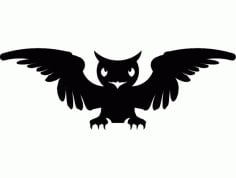 Sova Uhu (owl) Free Dxf File For Cnc DXF Vectors File