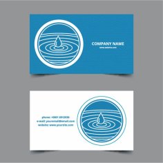 Spa Service Business Card Free Vector