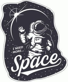 Space Sticker CDR File