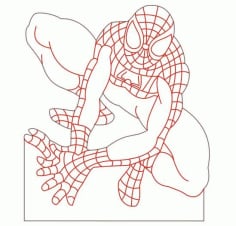 Spider Man Led Illusion Free Vector CDR File