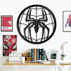 Spider Man Metal Wall Art Unique Gifts Interior Decoration DXF File