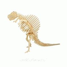 Spinosaurus 3D Puzzle Laser Cut DXF File