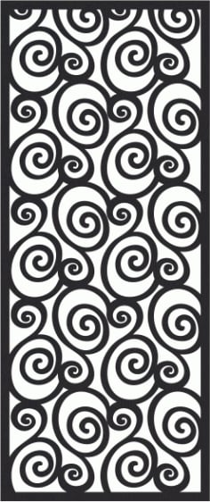 Spiral Metal Grill Seamless Banner Free CDR File
