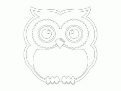 Standing Owl Free Dxf For Cnc DXF Vectors File