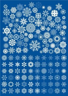 Stars and Snowflakes Vector Set Free CDR File