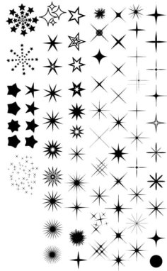 Stars Vector Set Icon Free CDR and Ai File