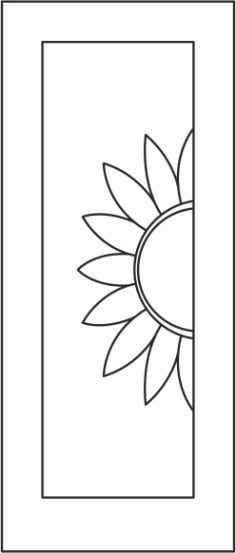Sunflower Seamless Panel CDR File