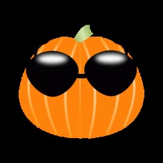 Sunglass Wearing Pumpkin Vector SVG File
