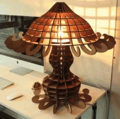 Table Lamp CNC Laser Cutting Free CDR Vectors File