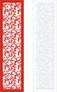 Template of Rippel Banner Laser Cut CDR File