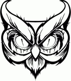 The Black Owl Free CDR Vectors File