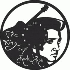 The King Modern Wall Clock CDR File