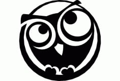 The Owl Free Dxf For Cnc DXF Vectors File